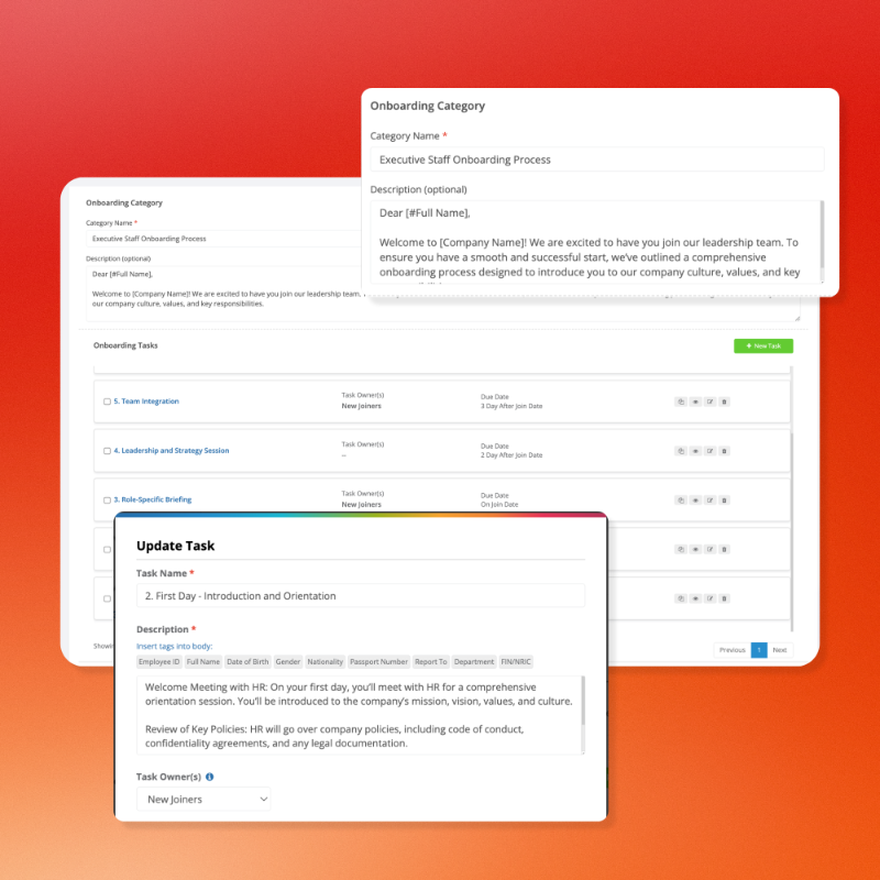 Onboarding and offboarding